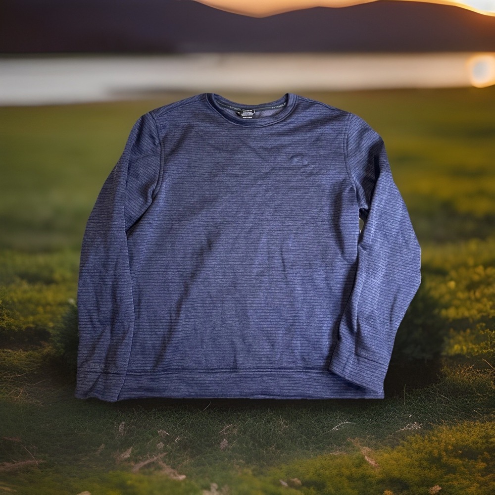 Under Armour Mens Storm Golf Pullover Blue Size L Casual Wear Long Sleeve Shirt